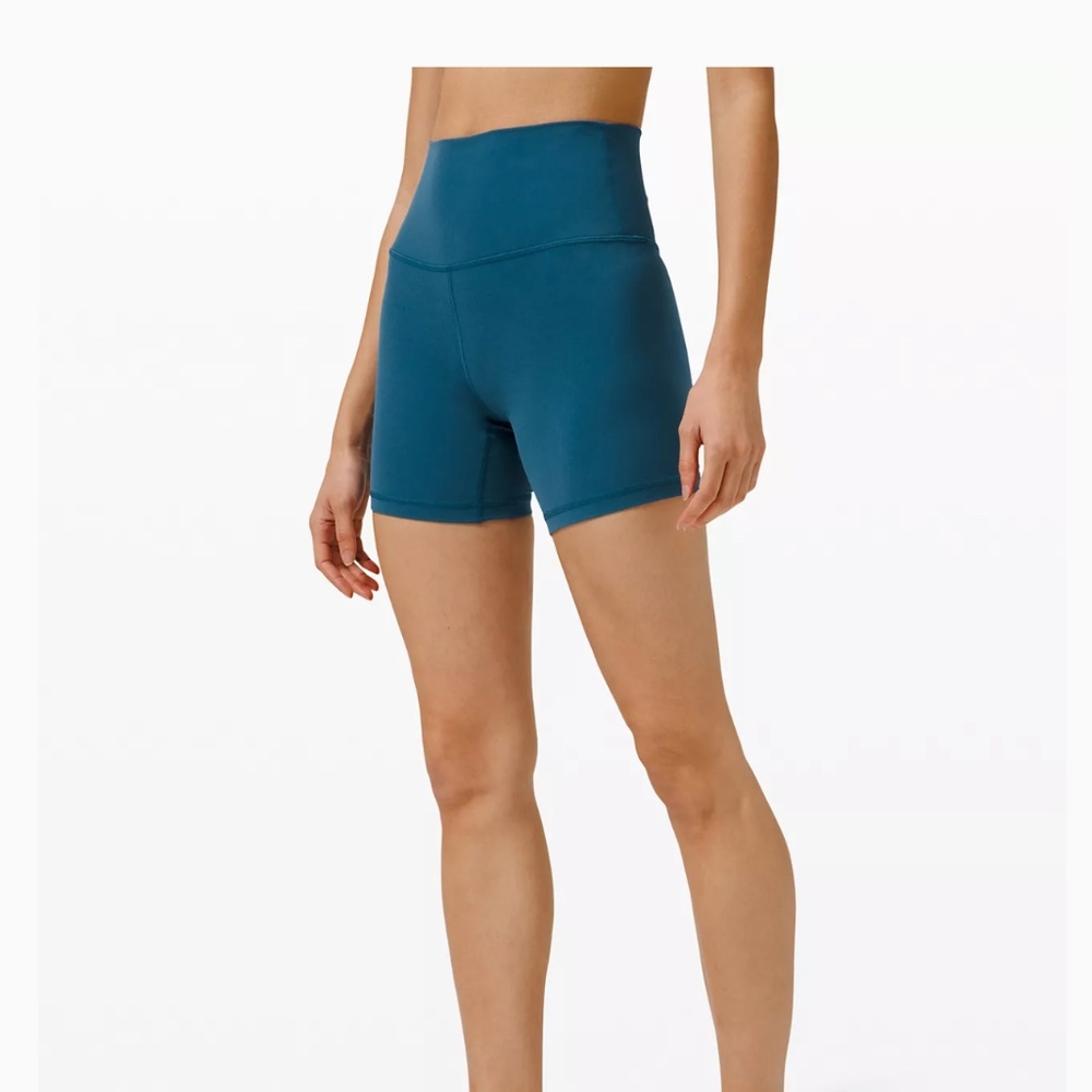 lululemon align shorts blue borealis